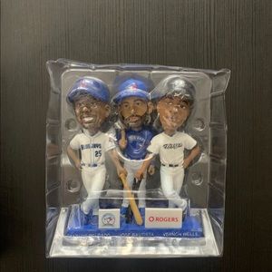 TRIO BLUE JAY BOBBLE HEAD COLLECTORS ITEM